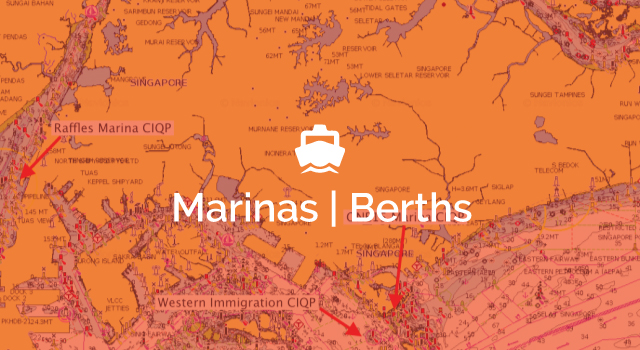 Maps of Singapore - Marina and berthing for yachts and boats in Singapore