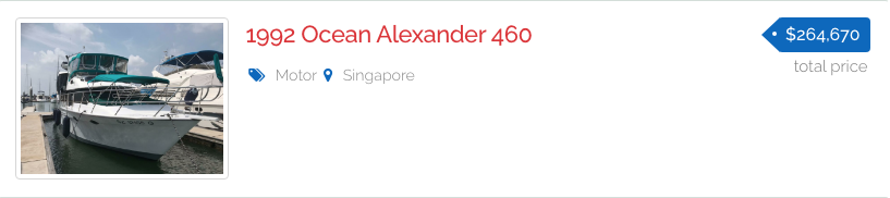 Promarine Yachts Singapore brokerage Ocean Alexander