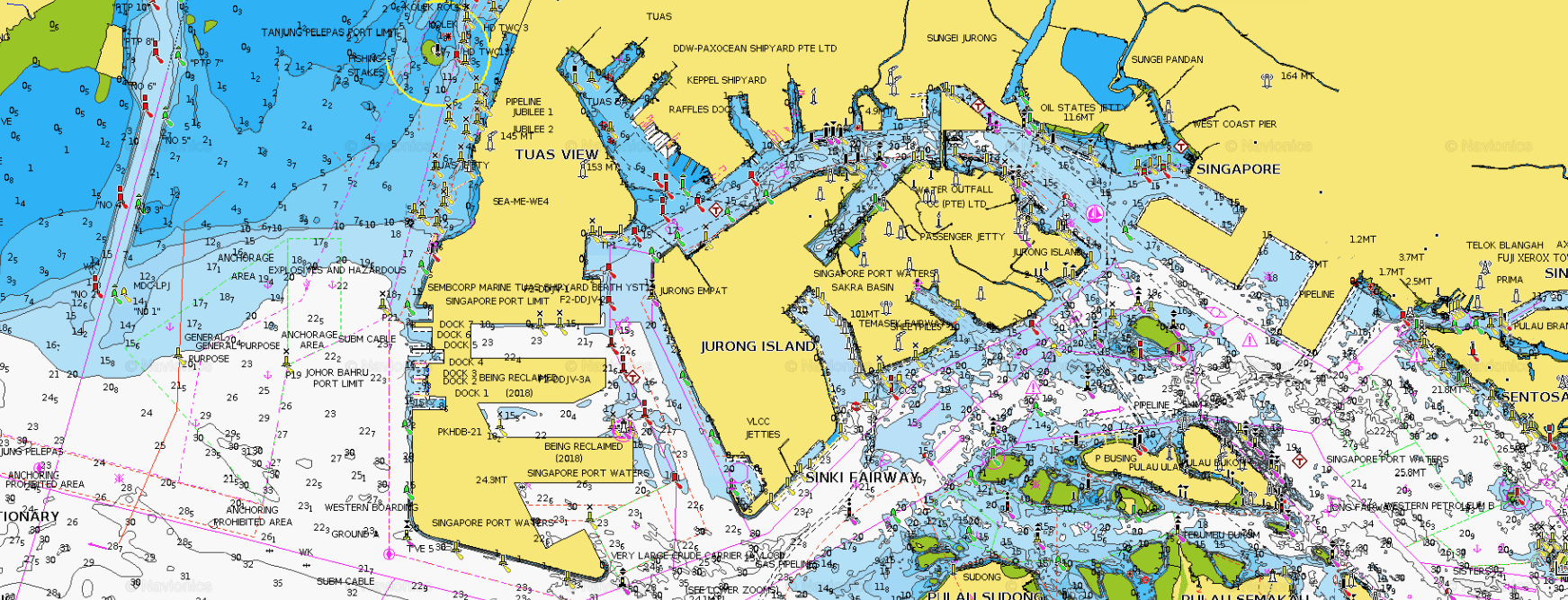 Singapore marine guide maritime port authority Singapore restricted areas tuas jurong