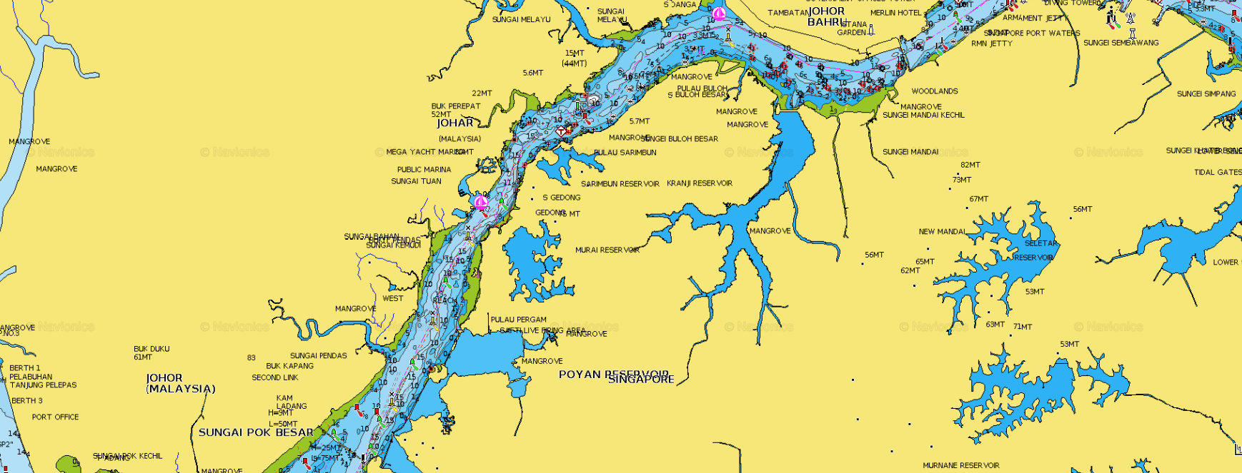 Singapore marine guide maritime port authority Singapore restricted areas north west