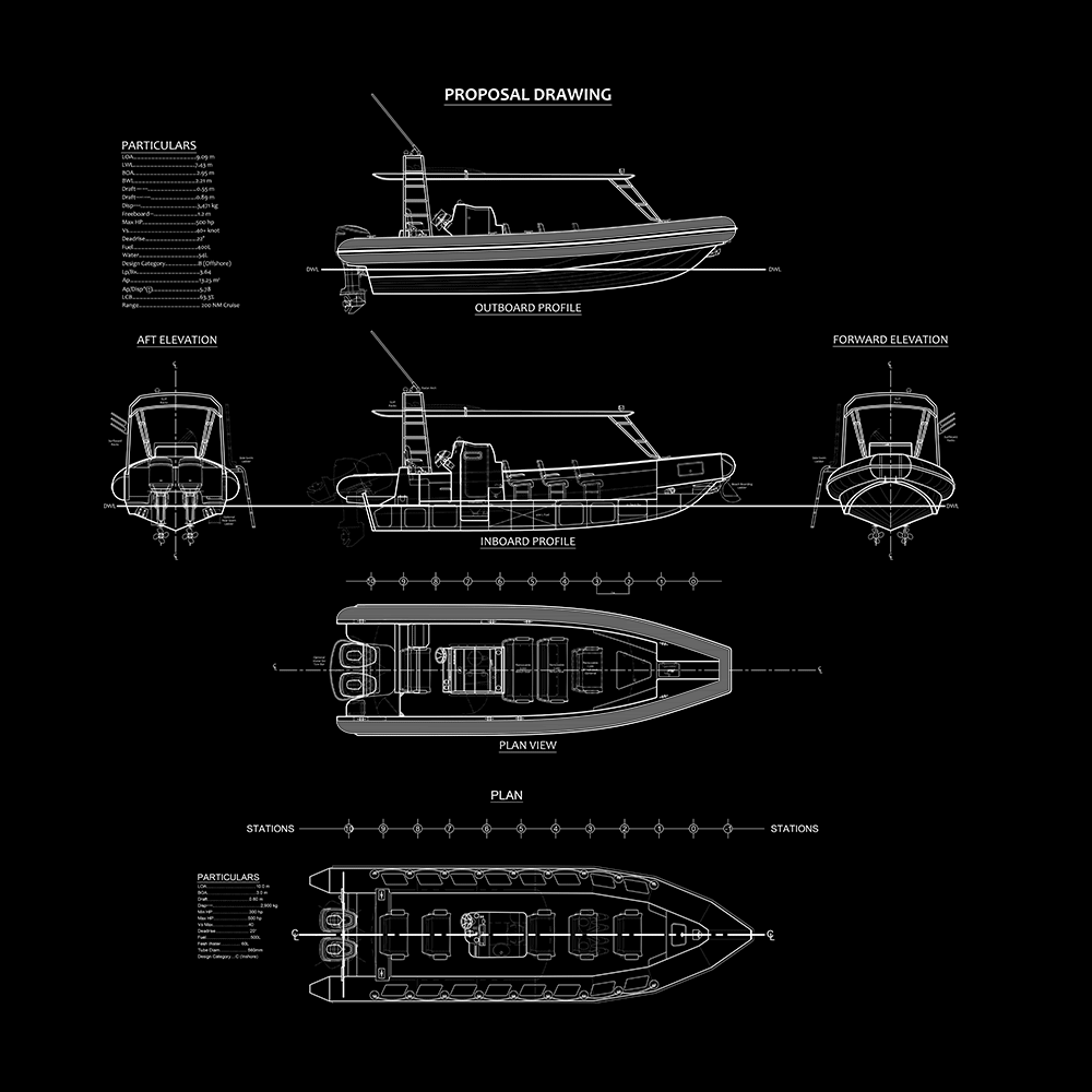 Outborn rib boats asia rhibs watercraft development layout