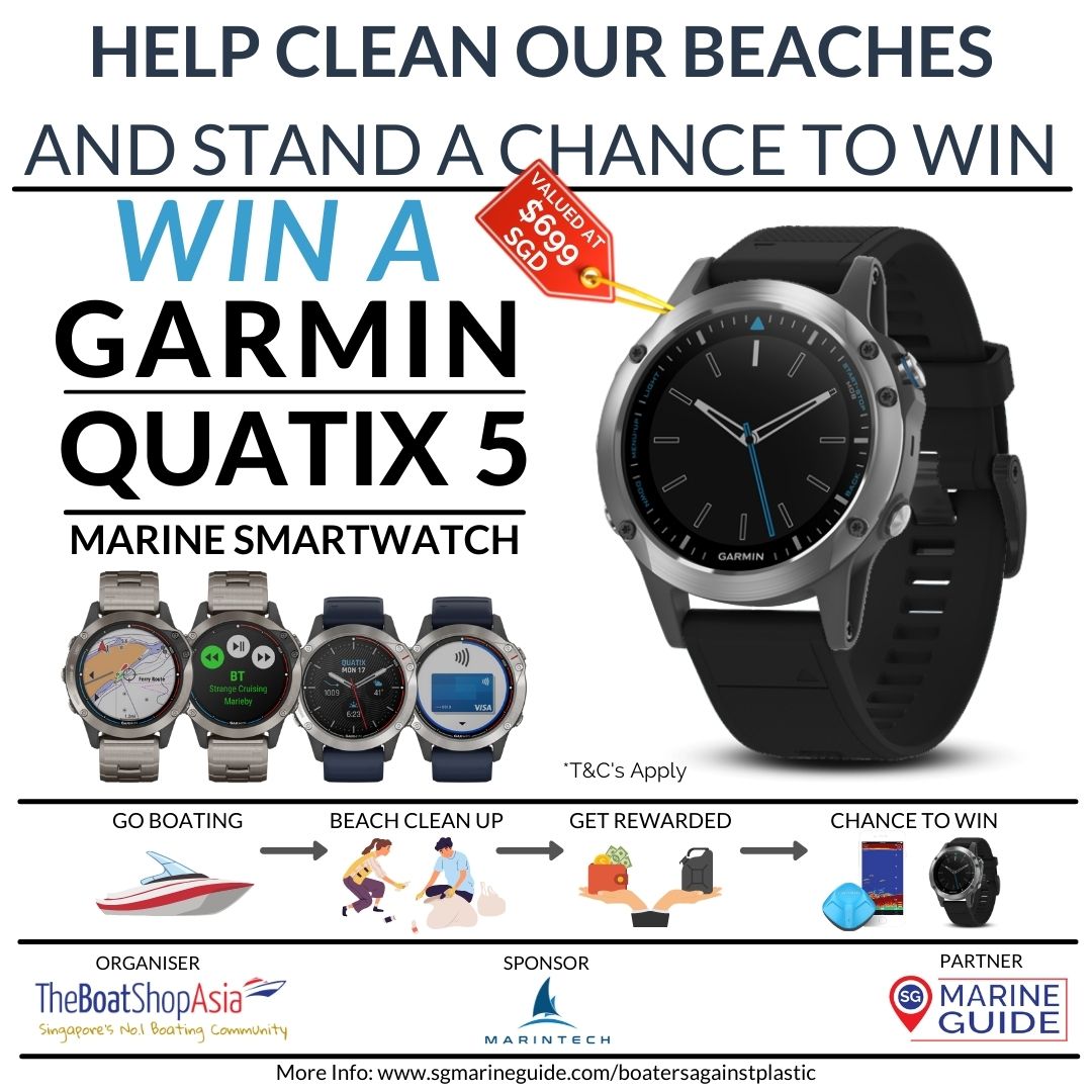 Win a garmin quatix 5 marine smart watch for beach clean up