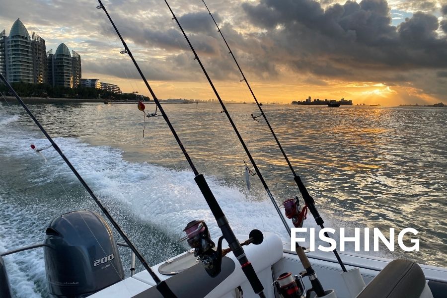 Fishing Yacht charter and boat rental Singapore