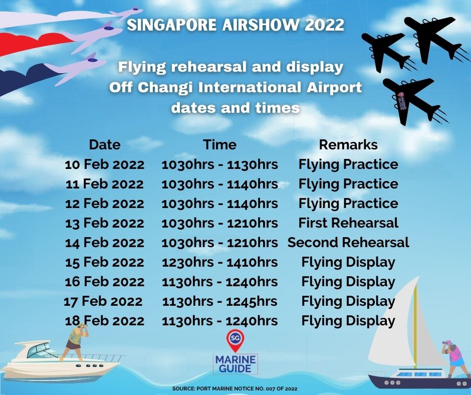 The Singapore Airshow 2022 flying rehearsal and displaY
