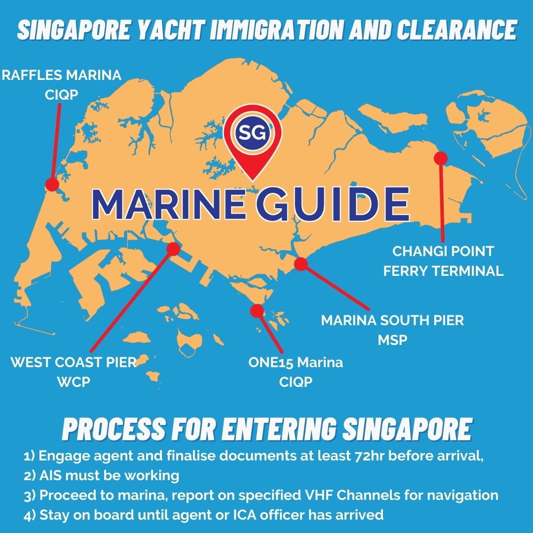 Yacht entry exit singapore boat immigration procedure