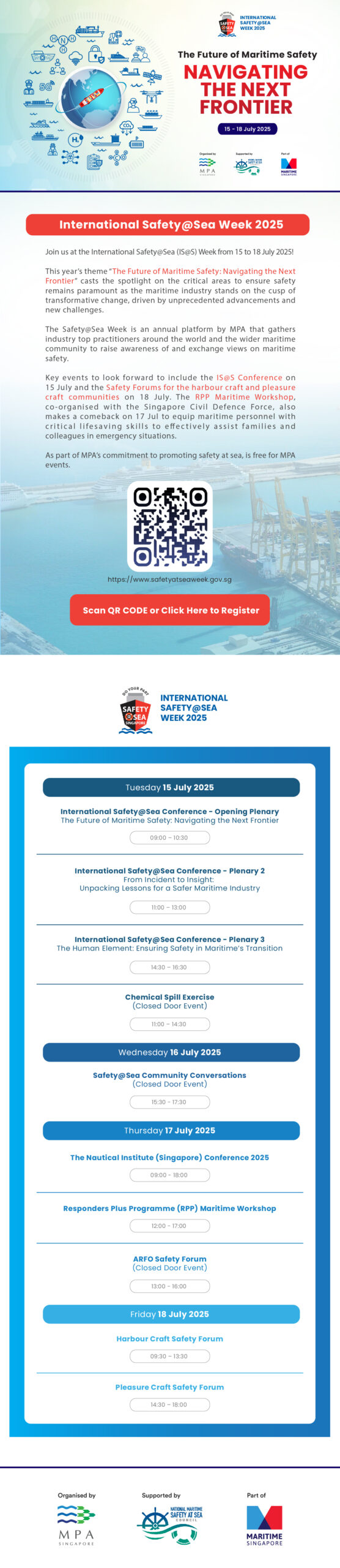 Safety at Sea Singapore maritime 2025